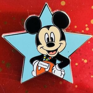 Disney Pin 2025 My First Pin Lanyard From Starter Set - Mickey Mouse Blue Star